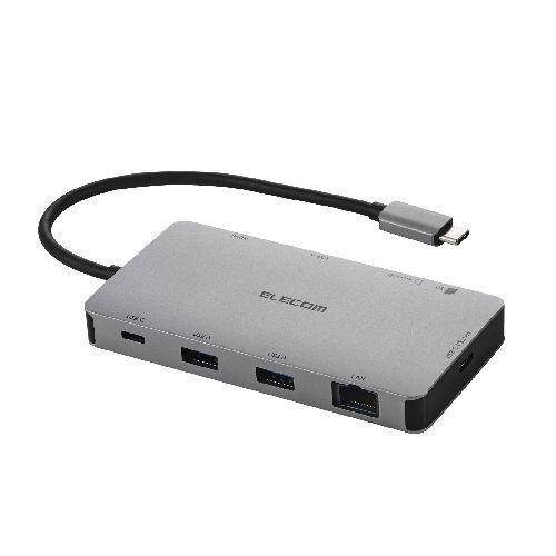 エレコム(ELECOM) DST-090BP1SV シルバー USB Type-C ドッキングステー...