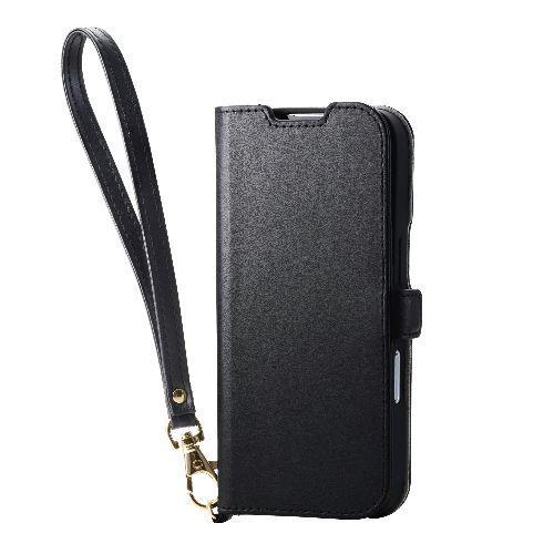 エレコム(ELECOM) PM-A25APLFY4BK ブラック iPhone17 ケース レザー ...