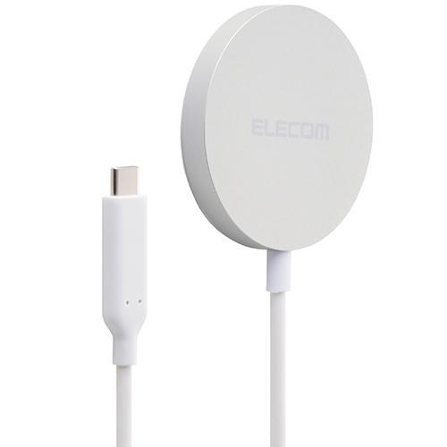 エレコム(ELECOM) W-MA12SV シルバー ワイヤレス充電器 Qi2 25W 卓上パッド ...