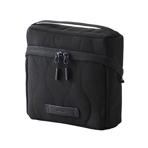 エレコム(ELECOM) BMA-QTGPSBK ブラック ガジェットポーチ 大容量 自立型 ハンド...