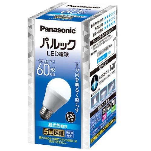 パナソニック(Panasonic) LDA7DHS6 昼光色 LED電球 E26口金 60W形相当 ...