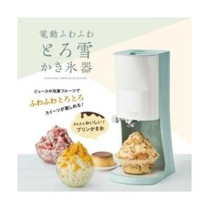 ドウシシャ(Doshisha) DTY-B2GR(グリーン) 電動ふわふわとろ雪かき氷器