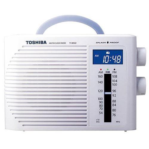 東芝 TOSHIBA TY-BR30F-W ホワイト 防水クロックラジオ TYBR30FW