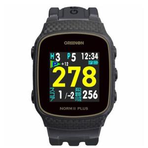グリーンオン G020B THE GOLF WATCH NORM II PLUS(ブラック) 腕時計型ゴルフ用GPSナビ｜eccurrent