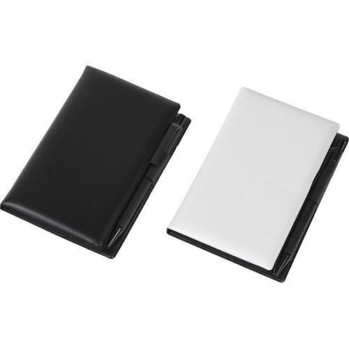 その他 ＰＶＣ付箋メモ(ペン付) ブラック・ホワイト