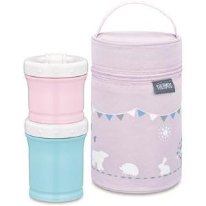 サーモス(THERMOS) NPE-240-P(ピンク) 保冷ポーチ付き離乳食ケース 220ml｜eccurrent