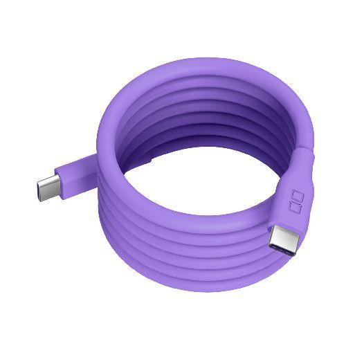 CIO(シーアイオー) CIO-SLSC30000-CC1-PP パープル スパイラルシリコンケーブ...