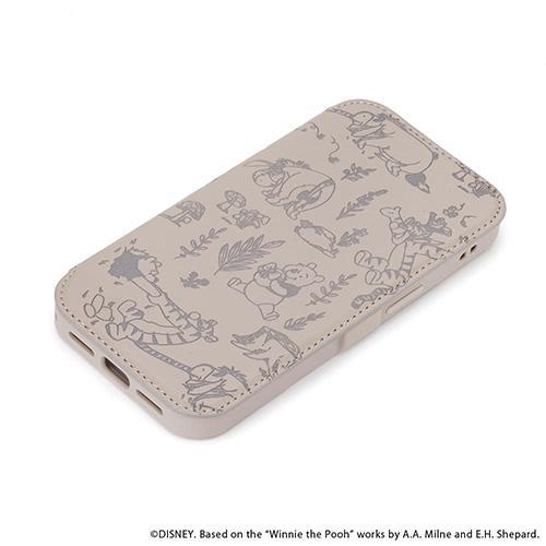 PGA PG-D25KGF03POO くまのプーさん iPhone 16e用 ガラスフリップケース ...