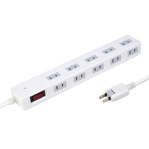 STYLED(スタイルド) STP10W-1 ホワイト ACタップ 10個口 10個口 上挿し5・横...