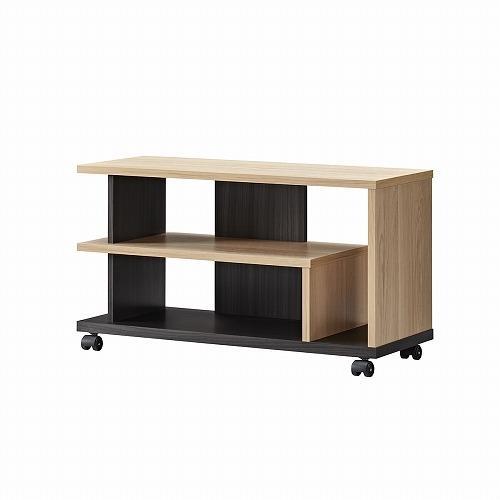 朝日木材加工 AS-FEL740 ナチュラル木目×アッシュグレー木目 ナチュラル キャスター付テレビ...