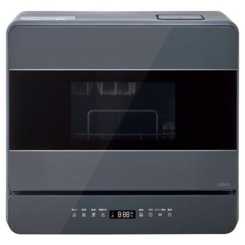 アクア(AQUA) ADW-L40B-H ダークグレー 食器洗い乾燥機 タンク式/分岐水栓式 大容量...