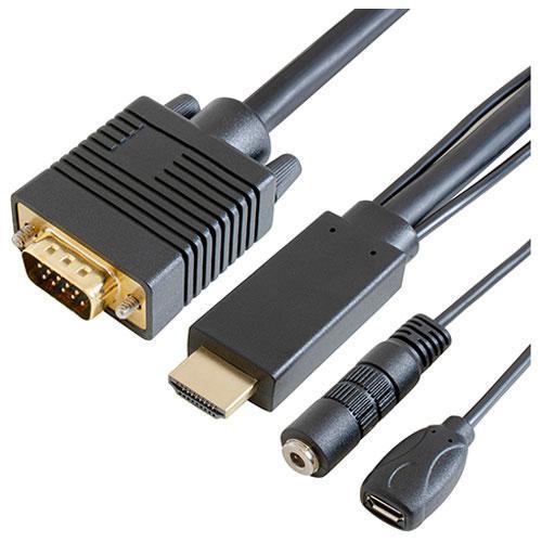 IODATA(アイ・オー・データ) GP-HDV15K-10 HDMI→VGAケーブル アナログ音声...