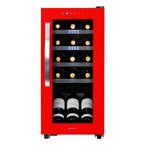 デバイスタイル(deviceSTYLE) CGC-15S-R レッド ワインセラー コンプレッサー式...