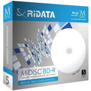 ライテック M-BDR25GB.PW5P データ用 BD-R 25GB 一回(追記) 記録 プリンタブル 4倍速 5枚｜eccurrent