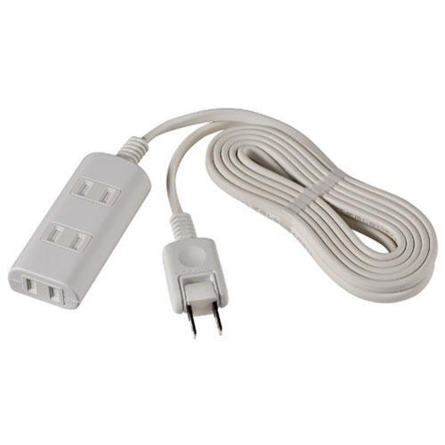 エルパ(ELPA) WBT-N3005B-W ホワイト 扉付タップラン 3個口 上挿し2・横挿し1 ...