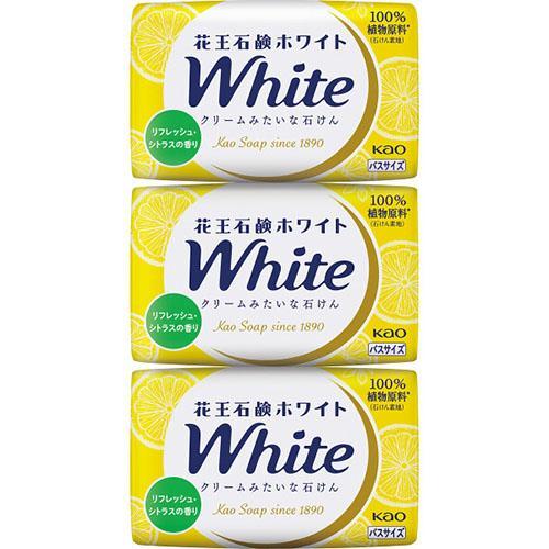 その他 花王 石鹸ホワイト バスサイズ(３個) リフレッシュ・シトラスの香り