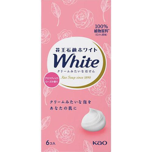 その他 花王 石鹸ホワイト普通サイズ(６個) アロマティックローズの香り