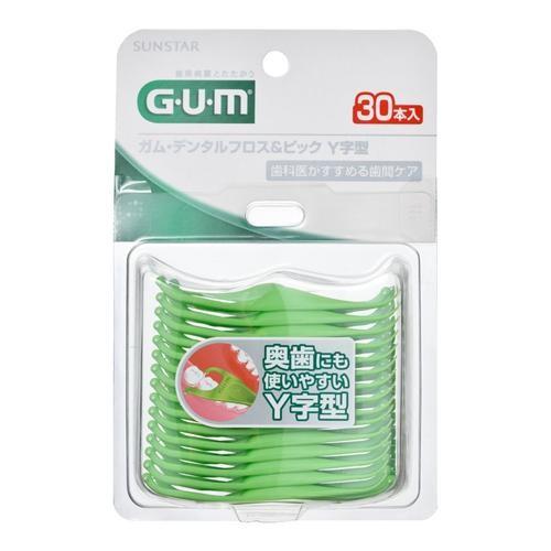 サンスター(sunstar) GUM ガム デンタルフロス&amp;ピック Y字型 30本入