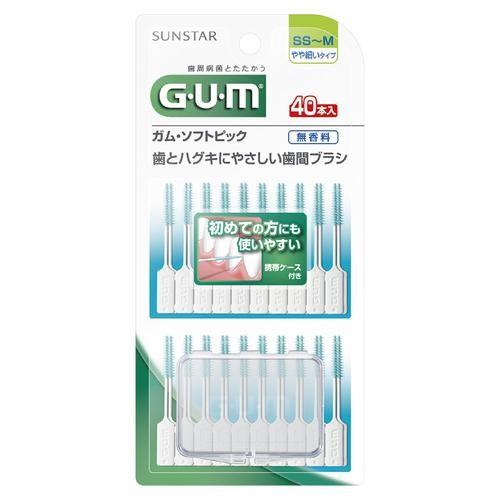 サンスター(sunstar) GUM ガム ソフトピック 無香料 SS-M やや細いタイプ 40本入