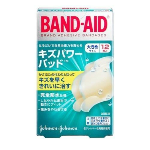 ケンビュー バンドエイド キズパワーパッド 大きめサイズ 12枚入