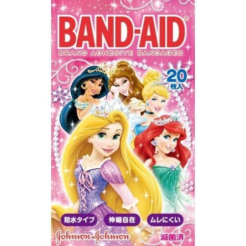 ケンビュー バンドエイド 防水テープ ディズニープリンセス 20枚入
