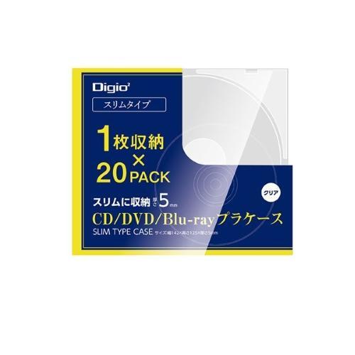 ナカバヤシ CD-093-20 CD/DVDプラケーススリムタイプ 20パック