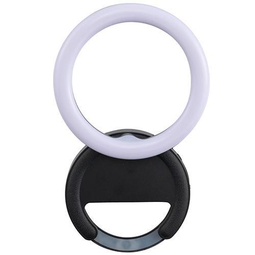 ナカバヤシ UA-LED015-BK ブラック USB充電式 LEDリングライト