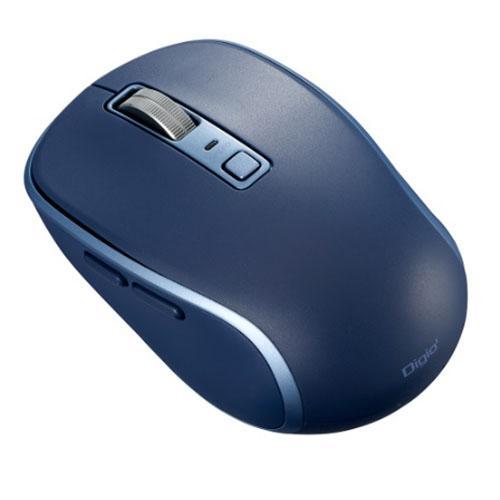 ナカバヤシ MUS-BKF217NB ネイビー Bluetooth静音5ボタンBlueLEDマウス