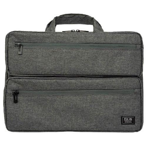 ナカバヤシ SZC-FC151908GY グレー 15インチ汎用PCインナーバッグ 2ポケット付