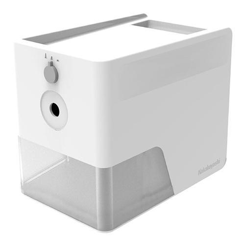 ナカバヤシ DPS-601-W ホワイト 電動鉛筆削りスリムトレータイプ