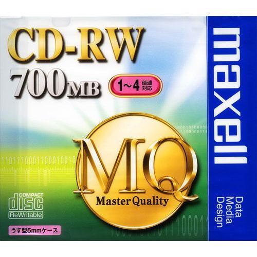 マクセル(maxell) CDRW80MQ.S1P データ用 CD-RW 700MB 繰り返し記録 ...