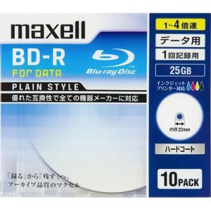 マクセル(maxell) BR25PPLWPB.10S データ用 BD-R 25GB 1回記録 プリンタブル 4倍速 10枚｜eccurrent