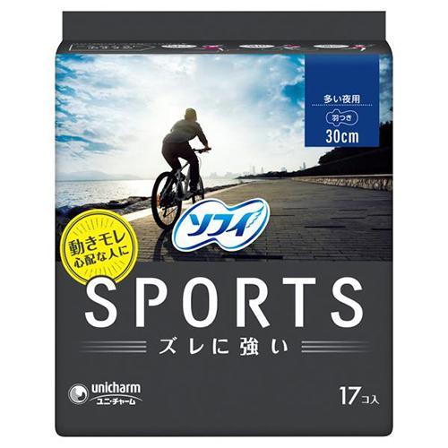 ユニ・チャーム(unicharm) ソフィ スポーツ SPORTS 多い夜用 羽つき スリムタイプ ...