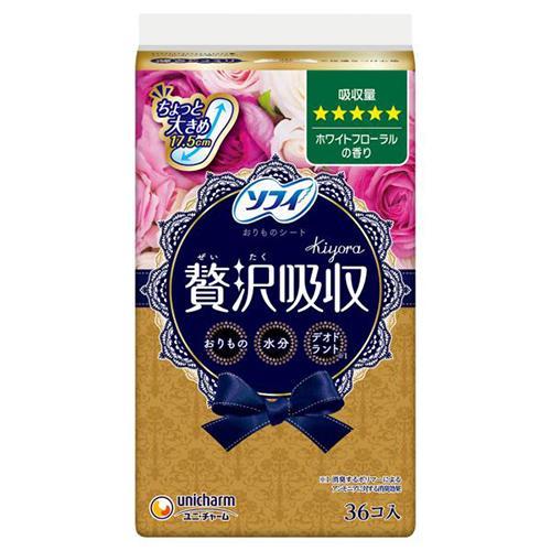 ユニ・チャーム(unicharm) ソフィ Kiyora きよら 贅沢吸収 多い用 ホワイトフローラ...