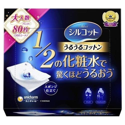 ユニ・チャーム(unicharm) シルコット うるうるコットン スポンジ仕立て 80枚 160シー...