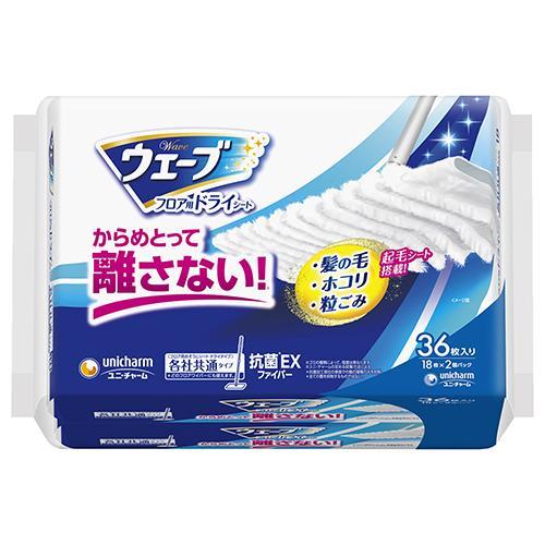 ユニ・チャーム(unicharm) ウェーブフロア用ドライシート 36枚
