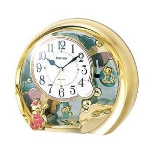 RHYTHM(リズム) 4SE504SR18 金色仕上 ファンタジーランド504SR クオーツ置時計