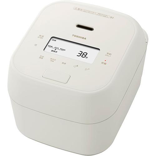 東芝(TOSHIBA) RC-10PGA-W ミルキーホワイト 炎匠炊き 真空圧力IH炊飯器 5.5...