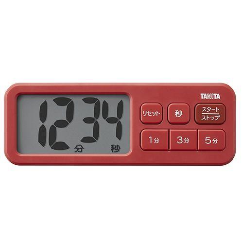 タニタ(TANITA) TD-431 マットレッド 抗菌でか見えタイマー
