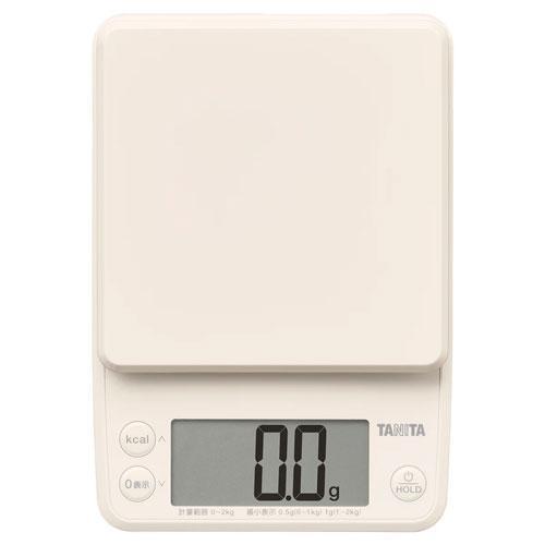 タニタ(TANITA) KJ-221-IV アイボリー デジタルクッキングスケール