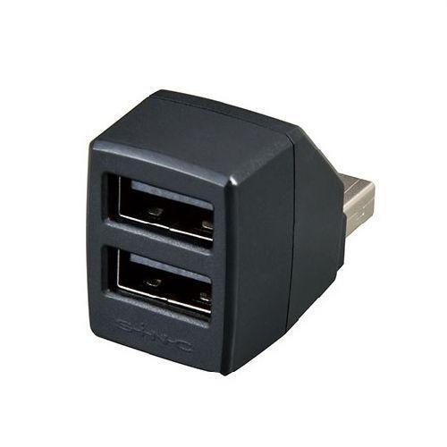 セイワ F321 ブラック 2USBコネクター