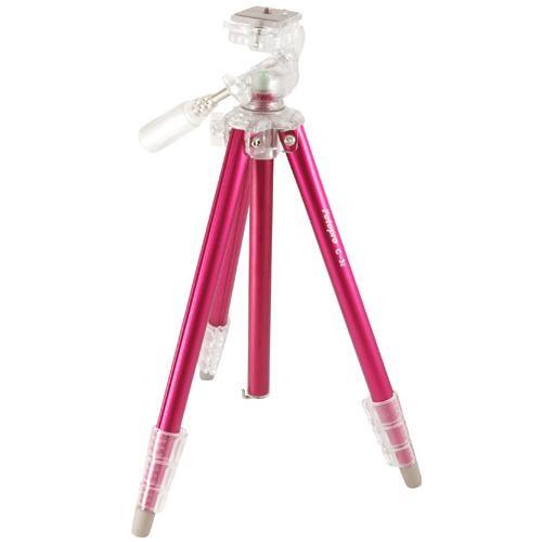 キング Fotopro C-3i レッド アルミ 4段 カラー三脚