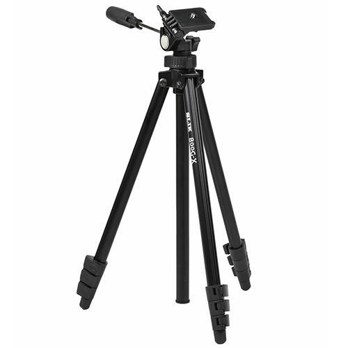 スリック SLIK 800G-X SILK アルミ4段三脚 レバーロック式 スマートフォンホルダー付...