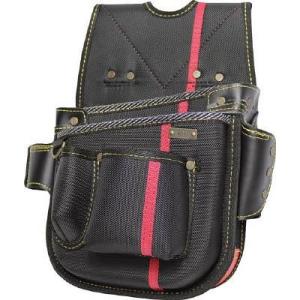 基陽 SA13K 進化シリーズ ネイルバッグ 小 黒/緋 右腰用