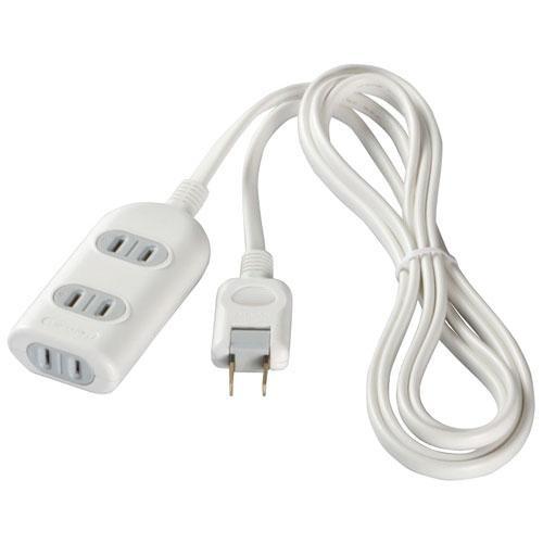 バッファロー(BUFFALO) 2ピン式電源タップ 3個口 上挿し2・横挿し1 1m BSTAPSG...