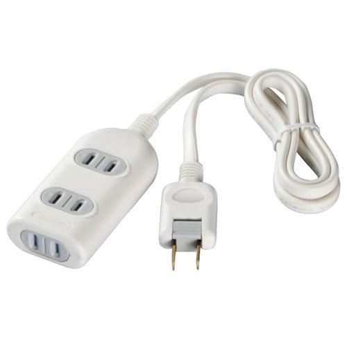 バッファロー(BUFFALO) 2ピン式電源タップ 3個口 5m BSTAPSH2350WH ホワイ...