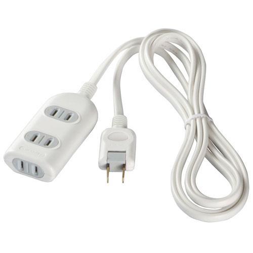 バッファロー(BUFFALO) 2ピン式電源タップ 3個口 上挿し2・横挿し1 1m BSTAPST...