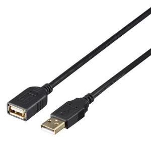 バッファロー(BUFFALO) BSUAAFR210BK(ブラック) BSUAAFR USB2.0延長ケーブル カーボン素子ねり込みタイプ 1m｜eccurrent