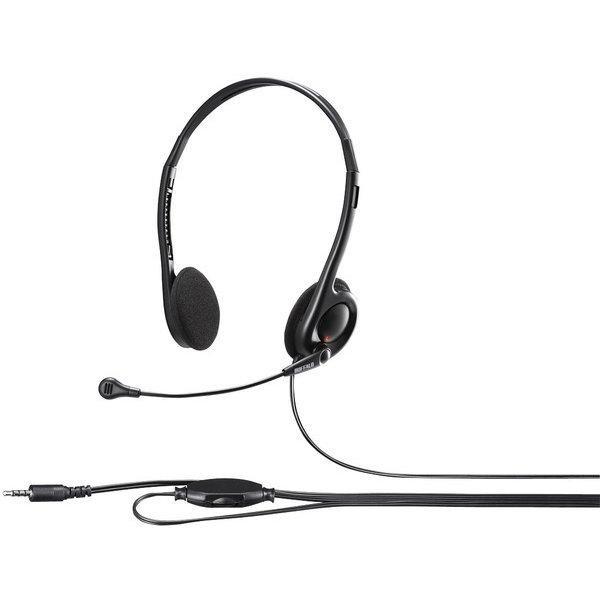 バッファロー(BUFFALO) BSHSHCS100BK ブラック 両耳ヘッドバンド式ステレオヘッド...