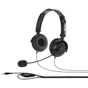 バッファロー BUFFALO 両耳ヘッドバンド式ヘッドセット USB接続